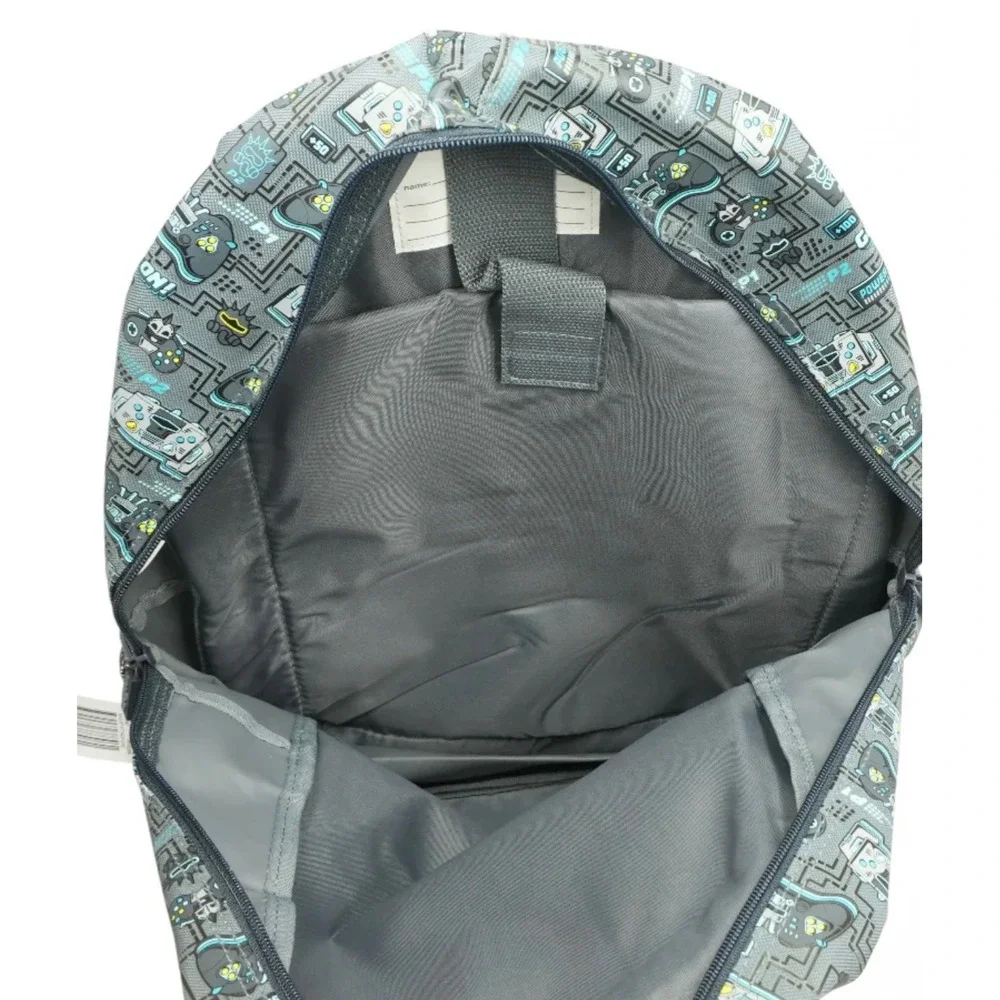 Smiggle Gaming Backpack Boys OS Gray NWT Game On Controller Print School Bag
